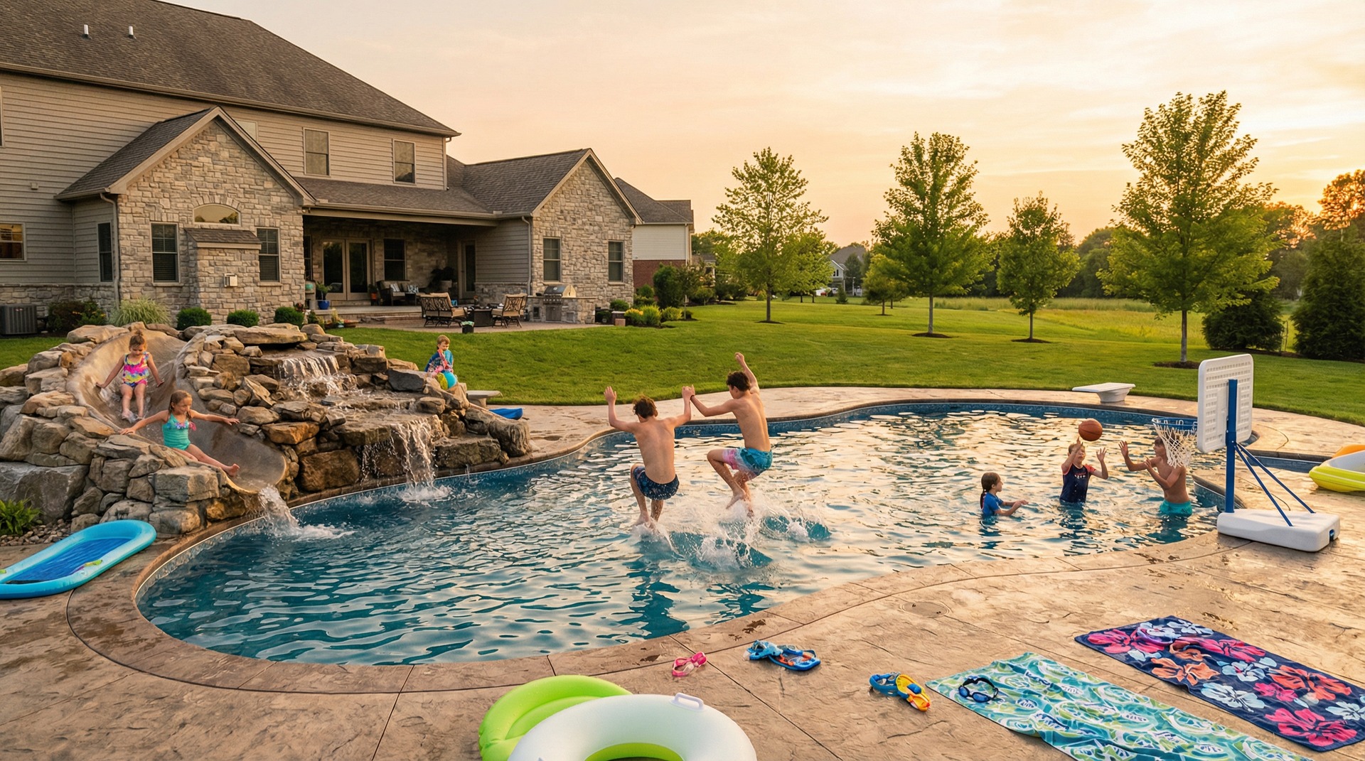 Pool installation in Pickerington, Ohio