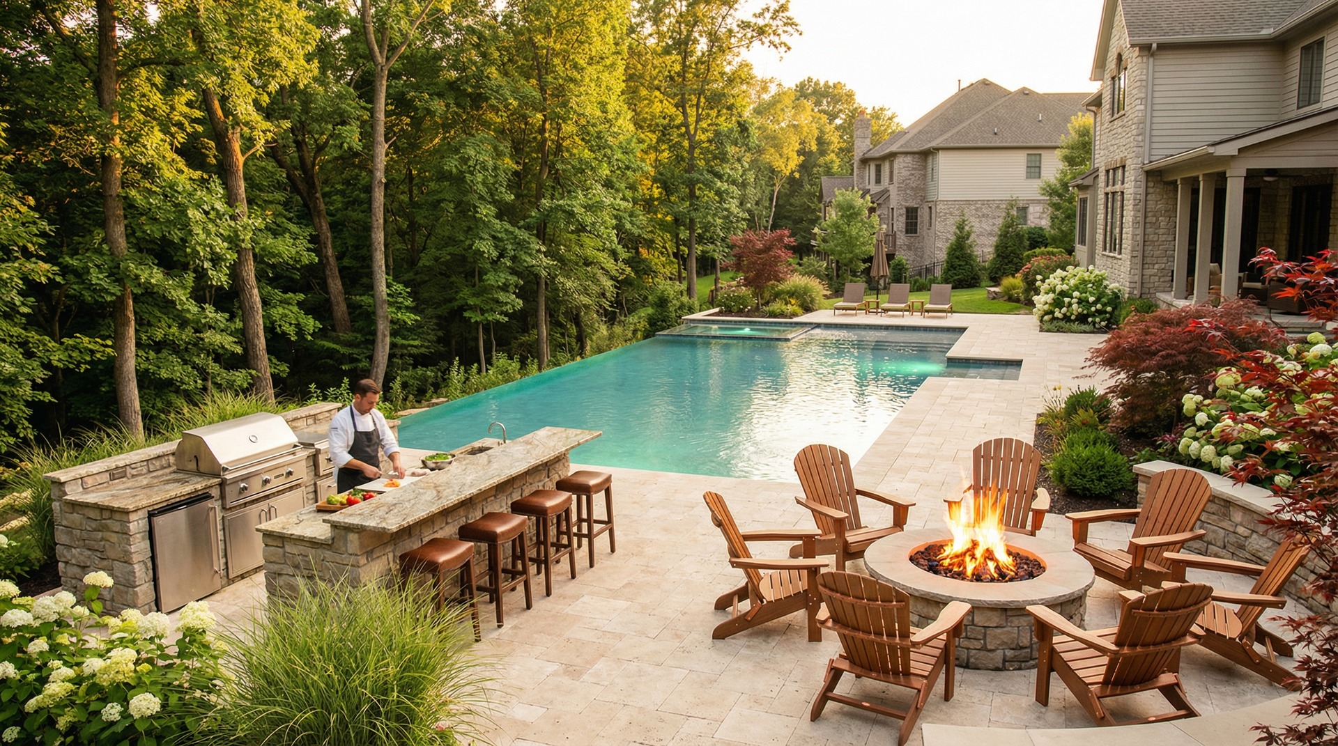 Premium pool installation in Powell, Ohio