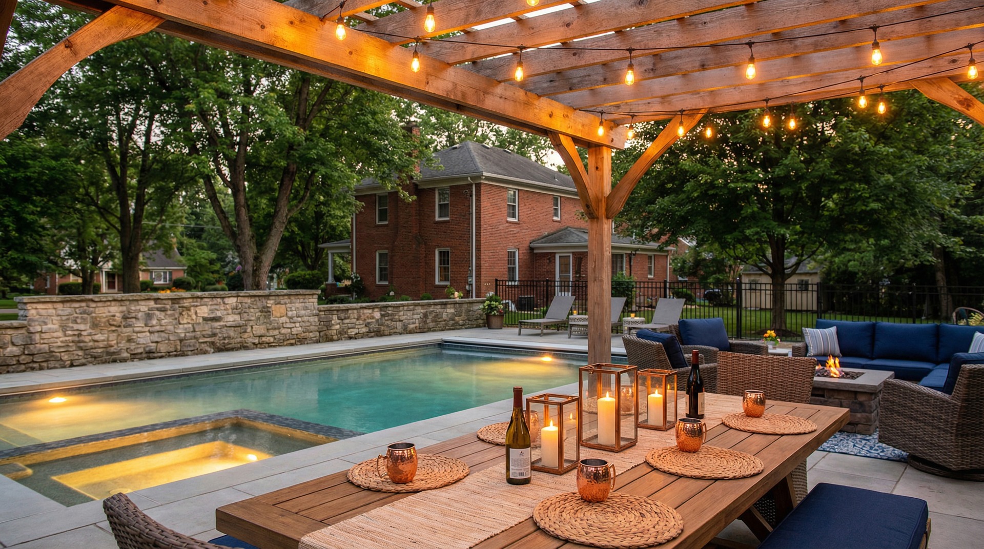 Pool installation in Westerville, Ohio